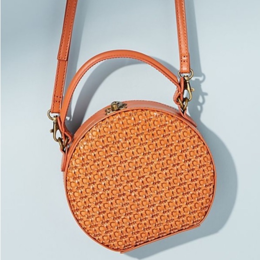 ❤️SOLD❤️Anthropologie Serena Woven Round Bag Crossbody Bag. - Picture 1 of 10